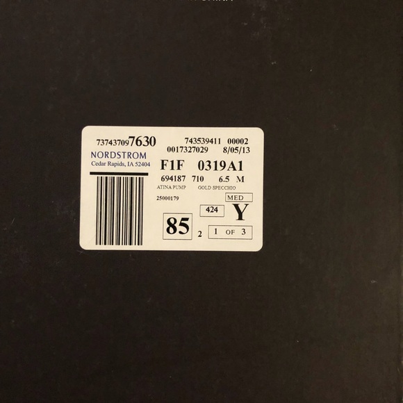 Gold Enzo Angiolini Peep Toe Heels - Picture 7 of 8